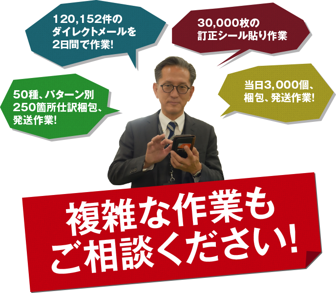 複雑な作業もご相談ください！